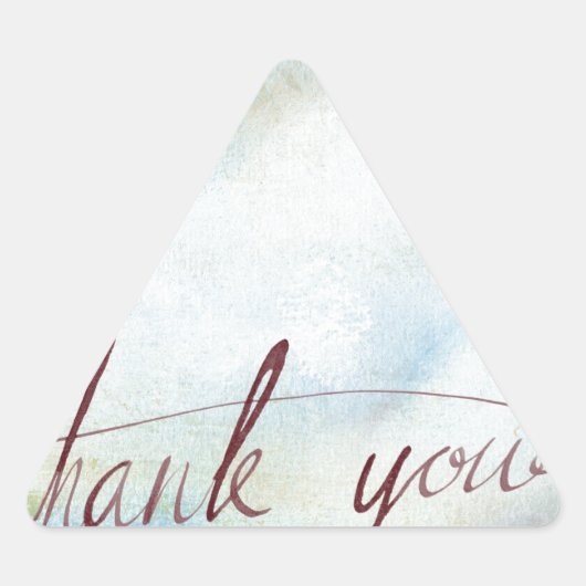 Sticker Triangulaire merci (Devant)
