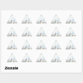 Sticker Triangulaire merci (Feuille)