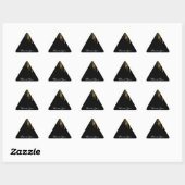 Sticker Triangulaire Merci Nom Mariage Silver Grey Gold Drivers (Feuille)