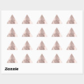 Sticker Triangulaire Merci Shopping Rose Drips 10%Off Triangle (Feuille)