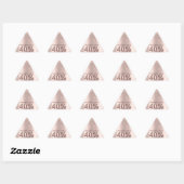 Sticker Triangulaire Merci Shopping Rose Drips 40%Off Triangle (Feuille)