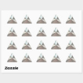 Sticker Triangulaire Metal d'artistic silver (Feuille)