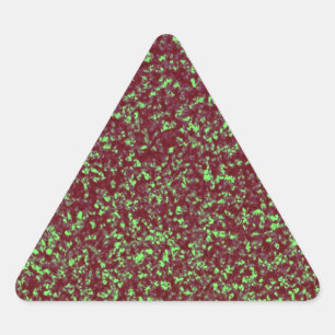 Sticker Triangulaire Mode parties scintillant verte néon