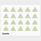 Sticker Triangulaire modèle arbre (Feuille)