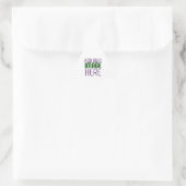 STICKER TRIANGULAIRE MODÈLE DE TEXTE D'IMAGE BLANCHE SIMPLE MODERNE (Sac)