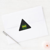 STICKER TRIANGULAIRE MODÈLE DE TEXTE D'IMAGE NOIRE SIMPLE ET MODERNE (Enveloppe)