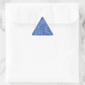 Sticker Triangulaire Modèle Moderne Glamour Regard Pailleté Bleu Vierge (Sac)