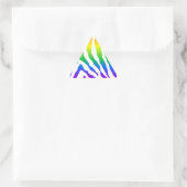 Sticker Triangulaire Modèle Rainbow Zebra (Sac)