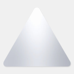 Sticker Triangulaire Modèle vierge d'aspect argenté élégant et glamour 