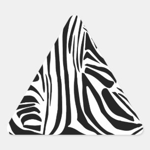 Sticker Triangulaire Modèle Zèbre
