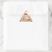 Sticker Triangulaire Modern Rabbit Coffee Triangle Tech Decal (Sac)