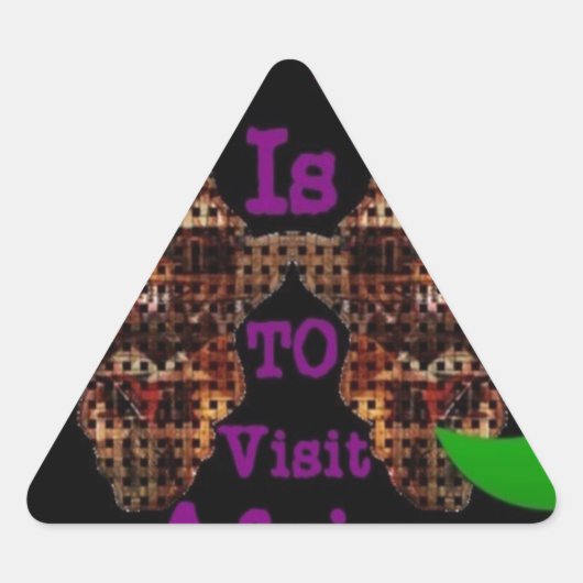 Sticker Triangulaire Mon souhait (Devant)