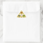 STICKER TRIANGULAIRE MONOGRAMME MAGIQUE ELFIQUE TALISMAN /OR TRIANGLE (Sac)