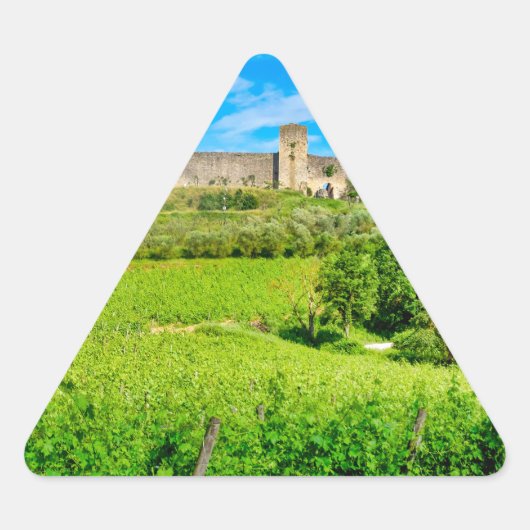 Sticker Triangulaire Monteriggioni (Devant)
