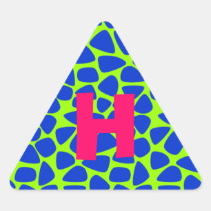 Sticker Triangulaire Mosaïque de cirque coloré
