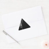 Sticker Triangulaire Motif à points Nuances de gris (Enveloppe)