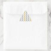 Sticker Triangulaire Motif argent et or (Sac)