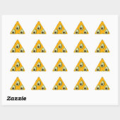 Sticker Triangulaire Motif Avocado (Feuille)