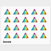 Sticker Triangulaire Motif Bauhaus (Feuille)