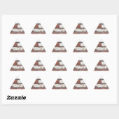 Sticker Triangulaire Motif brique (Feuille)