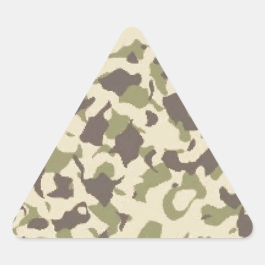 Sticker Triangulaire Motif Camo (Devant)