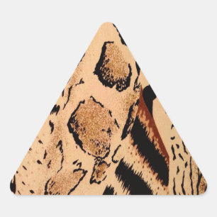 Sticker Triangulaire Motif Cheetah