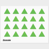 Sticker Triangulaire Motif Chevron turquoise et Lime Green (Feuille)