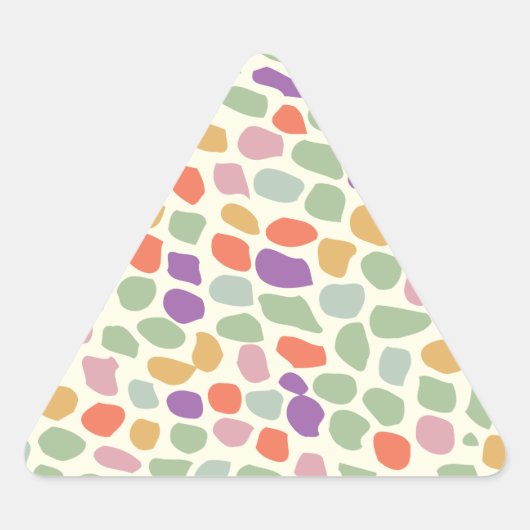 Sticker Triangulaire motif coloré (Devant)