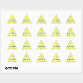 Sticker Triangulaire Motif d'ancre jaune (Feuille)