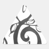 Sticker Triangulaire motif d'art créatif (Devant)