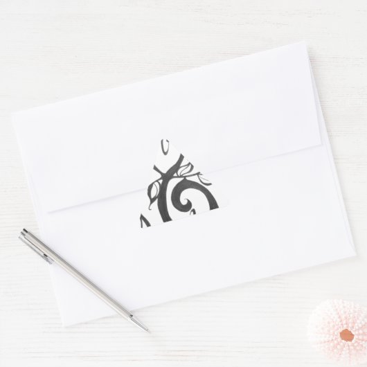 Sticker Triangulaire motif d'art créatif (Enveloppe)