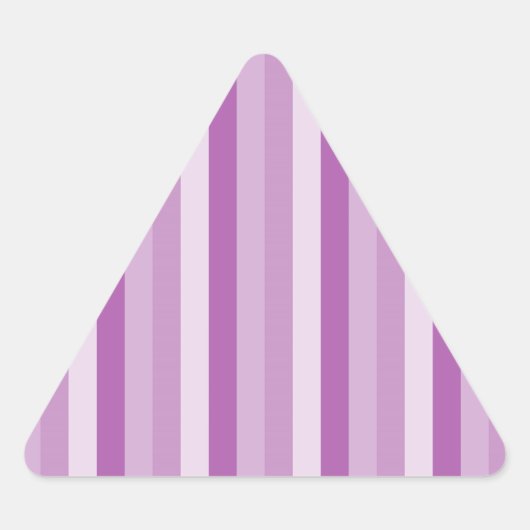 Sticker Triangulaire Motif de conception à bandes violettes (Devant)