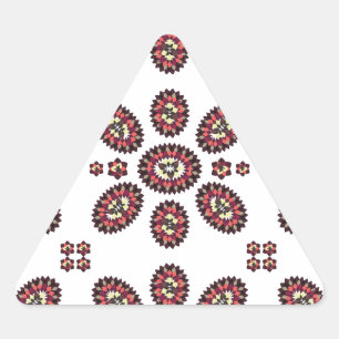 Sticker Triangulaire Motif de fleurs Mandala
