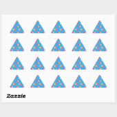Sticker Triangulaire Motif de poissons (Feuille)