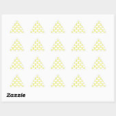Sticker Triangulaire Motif de ruban jaune (Feuille)