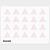 Sticker Triangulaire Motif de ruban rose (Feuille)