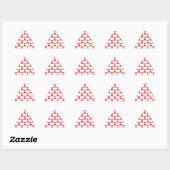 Sticker Triangulaire Motif de ruban rouge (Feuille)