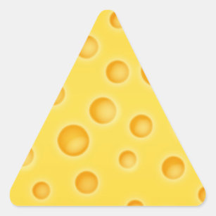 Sticker Triangulaire Motif de texture au fromage suisse