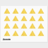 Sticker Triangulaire Motif de texture au fromage suisse (Feuille)