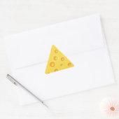 Sticker Triangulaire Motif de texture au fromage suisse (Enveloppe)