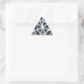 Sticker Triangulaire Motif géométrique Gras noir et blanc Spider Web (Sac)