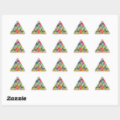 Sticker Triangulaire Motif Herringbone moderne (Feuille)
