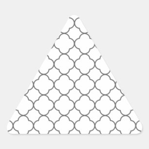 Sticker Triangulaire Motif Quatrefoil classique