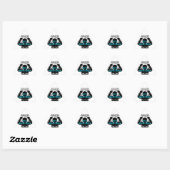 Sticker Triangulaire muscles si forts que c'est ridicule drôle (Feuille)