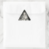 Sticker Triangulaire Nativity Baby Jésus Virgin Mary Angels Black White (Sac)