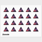 Sticker Triangulaire Nebula violette (Feuille)
