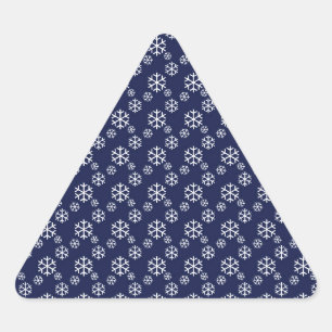 Sticker Triangulaire Neige le soir de Noël