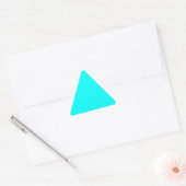 Sticker Triangulaire Néon bleu clair 00ffff (Enveloppe)