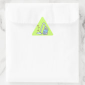 Sticker Triangulaire Nettoyeur de vide avec coeur (Sac)