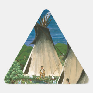 Sticker Triangulaire Nez Perce ~ Lac Wallowa